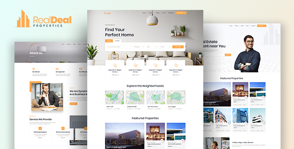 Realdeal – Modern Real Estate HTML template