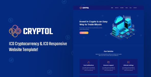 CrypTol - ICO Cryptocurrency & ICO Website Template