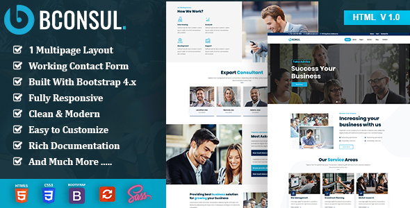 Bconsul - Consulting Finance HTML Template