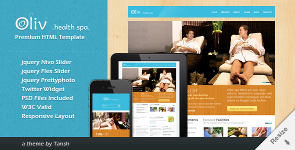 Oliv Responsive Spa Template