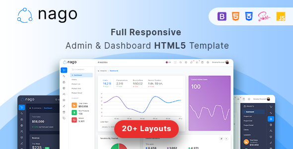 Nago - Admin &  Dashboard HTML Template