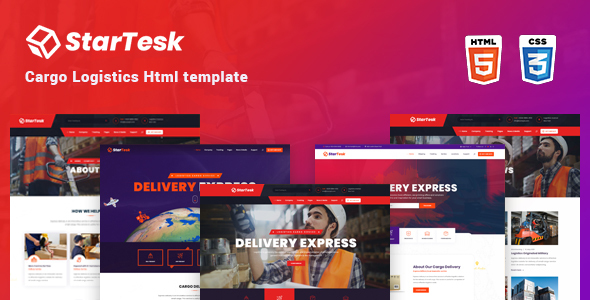 Startesk - Cargo, Logistics & Transport HTML5 Template