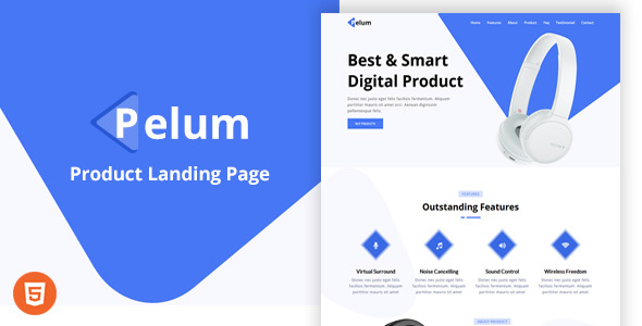 Pelum - Product Landing Page