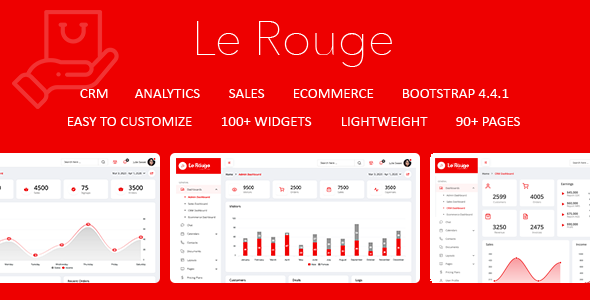 Le Rouge - Responsive Admin Dashboard Template