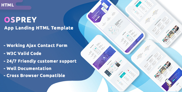 Osprey - App Landing HTML Template