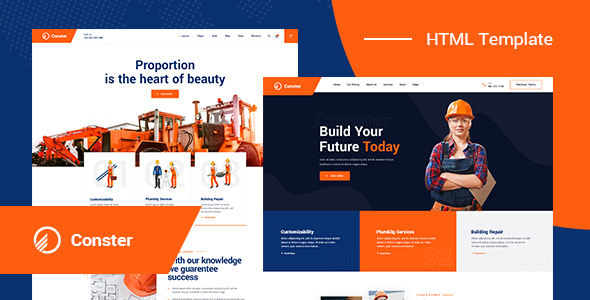 Conster - Construction HTML5 Template