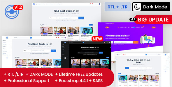 Osahan Deel - Coupons, Deals & Discounts HTML Template