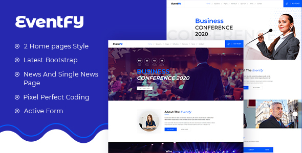 Eventfy - Conference and Event HTML Template