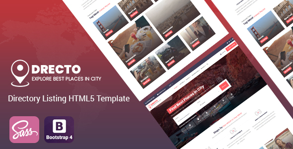 Drecto - Directory Listing HTML5 Template