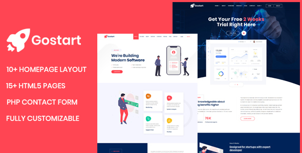 Gostart - Startup Landing Page