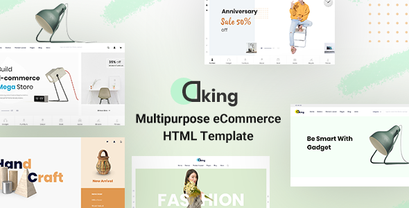 Dking - Multipurpose eCommerce HTML Template