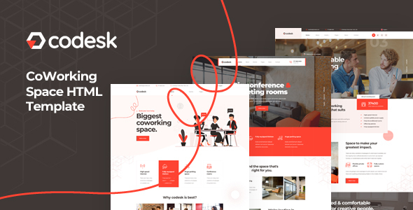 Codesk - Coworking Space HTML Template