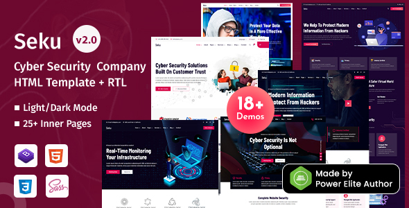 Seku - Cyber Security Services Company Bootstrap 5 Template