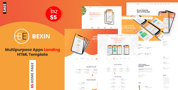 Bexin - Sass App Landing HTML5 Template