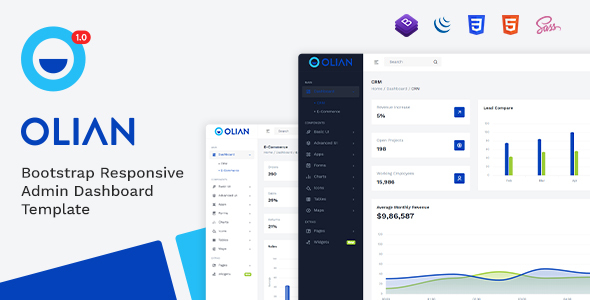 Olian - Bootstrap Minimal & Clean Admin Template
