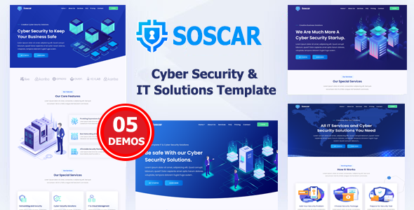 Soscar - Cyber Security & Managed IT Services Template