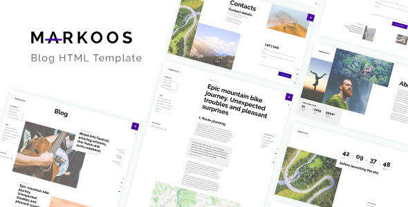 Markoos — Blog HTML Template