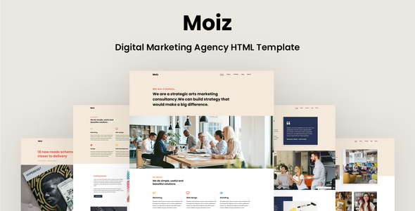 Moiz - Digital Marketing Agency HTML Template