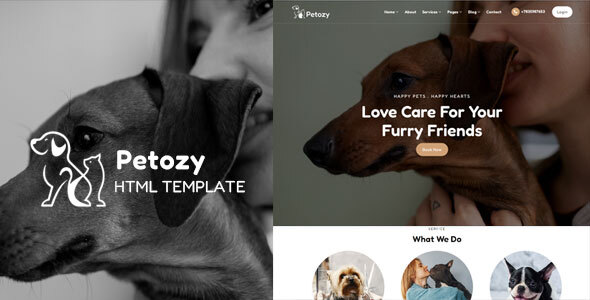 Petozy - Pet Care & Veterinary Template