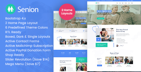 Senion - Senior Care HTML Template