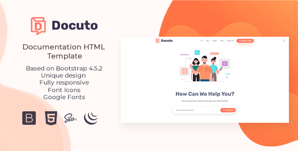Docuto - Documentation HTML Template