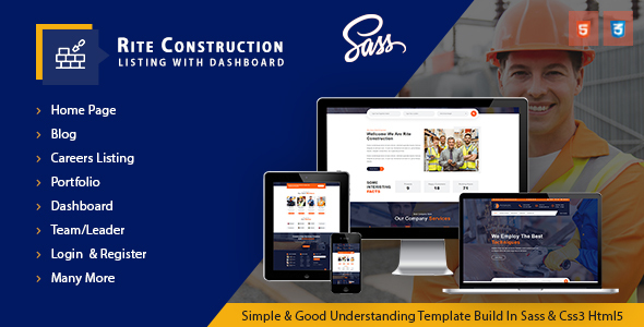 Rite Construction Listing Html5 Template