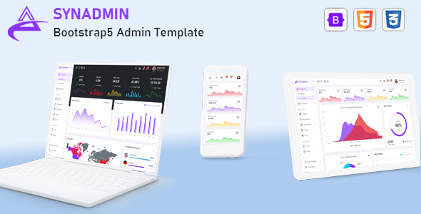 Synadmin -  Bootstrap 5 Admin Template