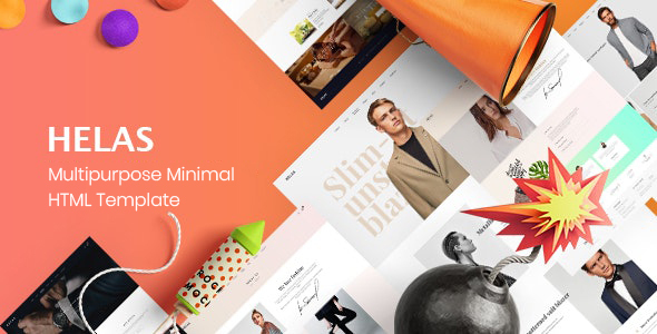 Helas – Multipurpose Minimal HTML Template