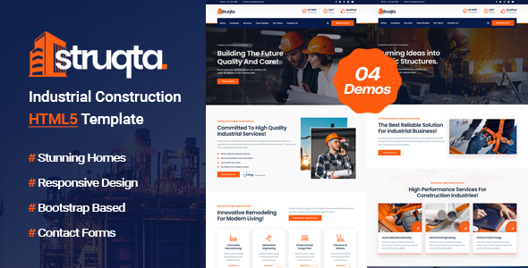 Struqta - Industrial & Construction HTML Template