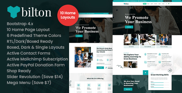 Bilton - Business & Consulting HTML Template