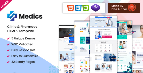 Medics – Clinic & Pharmacy HTML5 Template