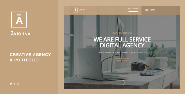 Avighna - One Page Parallax Multipurpose Template