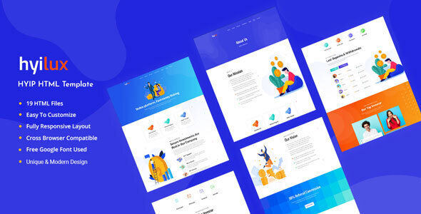 Hyilux - Investment Business HTML Template