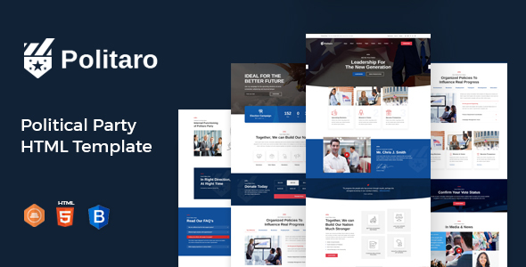 Politaro - Political and Government HTML Template