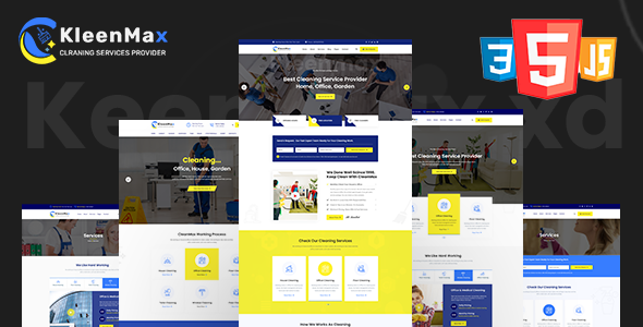 Kleenmax - Cleaning Services & Company HTML Template