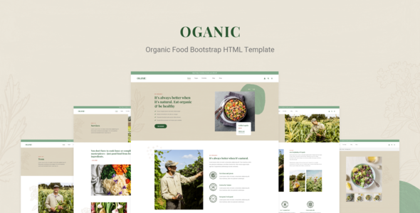 Oganic - Organic Food Bootstrap HTML Template