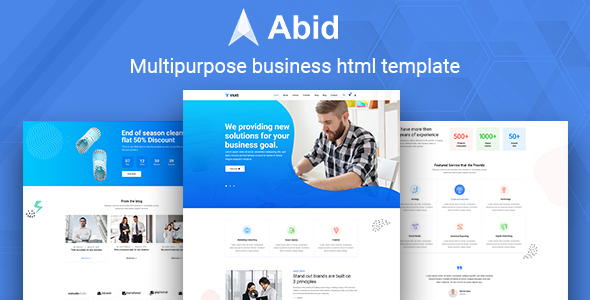 Abid - Multipurpose business HTML template