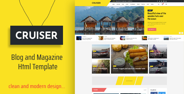 Cruiser - Blog and Magazine HTML Template