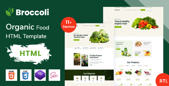 Broccoli - Organic Food eCommerce Bootstrap Template