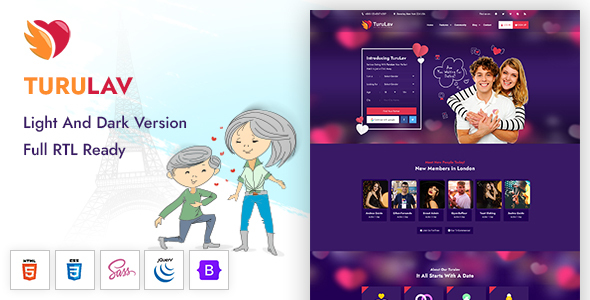 TuruLav – Dating Social Network Template