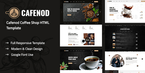 Cafenod - Coffee Shop HTML Template
