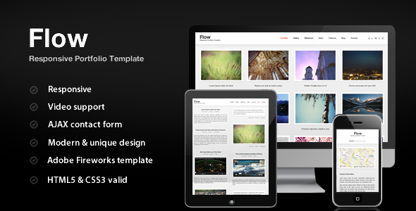 Flow - Responsive Portfolio