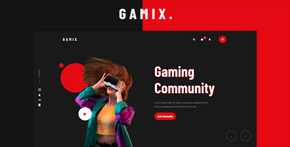 Gamix - eSports & Gaming HTML5 Template