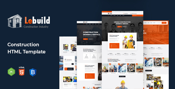 Lebuild - Construction Industry Company HTML Template