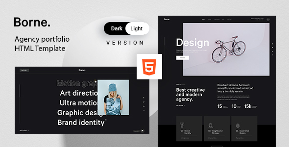 Borne - Agency portfolio Bootstrap 5 Template