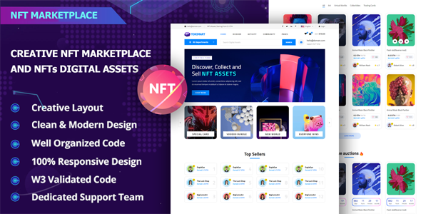 Tokimart - NFT Marketplace Template