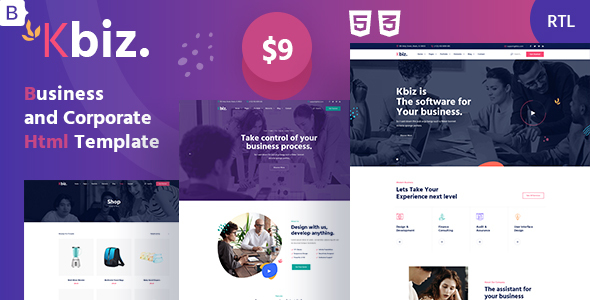 Kbiz - Modern Business and Corporate HTML Template