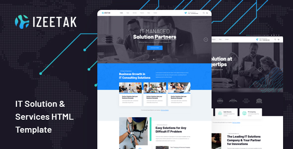 Izeetak - IT Solutions & Services HTML Template