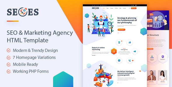 Seoes - Marketing Agency HTML Template