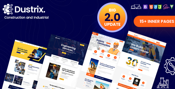 Dustrix - Construction & Industry HTML Template